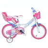 DINOBIKES Velo Enfant 14" ALYSSA - 4 à 6 Ans - Blanc