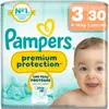 Pampers Premium Protection, Taille 3, 30 couches