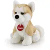 Trudi peluche Akita Ascanio 19 cm marron clair/blanc