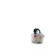 Trudi peluche Charm pingouin 10 cm gris taille XXS
