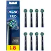 Pack de 8 brossettes pour brosse à dents Oral-B Pro Cross Action Noir