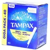 TAMPAX Tampons Regular - Lot de 40 Unités - Protection Fiable et Confortable TU