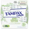 Tampax Compak Cotton Protection Super 100% Coton Bio 14 Tampons