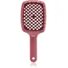 Janeke Curvy "M" Vented Brush brosse plate pour protéger les cheveux c...