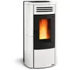 Poêle à granulés de bois12.1kw acier blanc Nordica Extraflame terryplusblanc