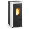 Poêle à granulés de bois 7kw blanc/noir Nordica Extraflame moiraevoblanc