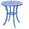 SELETTI table ronde INDUSTRY GARDEN (Sky bleue - Aluminium)