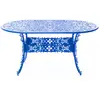 SELETTI table ovale INDUSTRY GARDEN (Sky bleue - Aluminium)