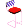 Seletti SUPERSTOOL BLUE STRIPES
