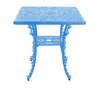 SELETTI table carré INDUSTRY GARDEN (Sky bleue - Aluminium)