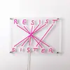 SELETTI Applique déco LED Resist-Sister, fuchsia