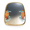 SELETTI miroir mural MIRRORS GOLD FRAME TOILETPAPER L 54 x H 59 cm (Ha...
