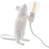 Seletti Lampe souris debout - blanc