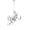 Seletti MONKEY-Lustre 5 lumières 3 Singes Résine Ø80cm