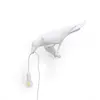 Seletti Lampe oiseau regardant à gauche blanc extérieur - 14724
