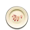 Seletti Assiette en métal émaillé « Toiletpaper» Ø 26 cm   Doigt