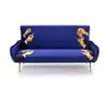 SELETTI canapé 3 places TOILETPAPER ARMCHAIR (Lipsticks - Tissu en pol...