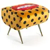 SELETTI pouf rembourré TOILETPAPER (Shit - Tissu en polyester, Structure en bois, polyuréthane et métal)