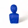 Seletti Objet homme buste en terre cuite Magna Grecia bleu - 11512B