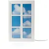 Seletti WINDOW LAMP-Lampe de sol bois et acrylique 6 carreaux H90cm