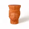 Seletti - Tabouret Magna Graecia - Orange - Terre cuite - Designer Antonio Aricò