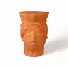 Seletti - Tabouret Magna Graecia - Orange - Terre cuite - Designer Antonio Aricò
