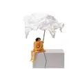 SELETTI lampe de table LOVE IS A VERB (Max & Roberta - Résine, métal et papier)