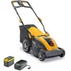 STIGA STIGA TONDEUSE À GAZON SANS FIL COMBI340E KIT, PANIER 40L, AVEC ...