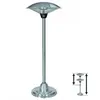 Parasol chauffant elektric 2000w infrarouges mat téléscopique hauteur réglable 1.80 à 2.10m kemper