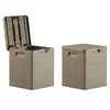 Coffre de rangement Five - 90L - Taupe - Contemporain - Gris