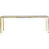 OPINION CIATTI table ILTAVOLO 220 cm (Feuille d'or - Métal)