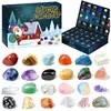 Calendrier de l'Avent de Noël avec Boîte de Collection de Pierres Préc...