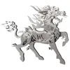 Puzzle 3D en métal pour adultes - Kirin - Argent