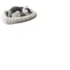 Animal en peluche chat 33cm pour enfants D - Gris+Blanc