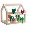 Serre en bois De la Ferme à la Table (38 pièces)