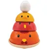 Plan Toys - Poule à empiler en bois Multicolore taille unique