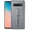 Samsung Coque renforcée avec fonction Stand pour Galaxy S10 Argent - Neuf