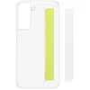 Samsung Coque de protection avec lanière blanche pour Galaxy S21FE Transparent
