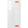 Coque en silicone avec lanière pour Samsung Galaxy S23 Ultra 5G Blanc