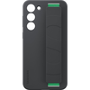 Coque en silicone avec lanière pour Samsung Galaxy S23+ 5G Noir - Noir