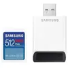 Carte SDXC Samsung PRO Plus 512 Go UHS-I + lecteur SD pleine taille (2023)