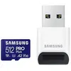Carte microSDXC Samsung MB-MD512S Pro Plus 512 Go UHS-I V30 A2 180Mo/s