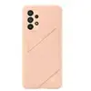 Coque pour Samsung G A33 5G souple Ultra fine avec porte-carte intégrée Pêche