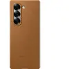 Samsung Kindsuit Étui en Cuir synthétique pour Galaxy Z Fold6 Marron