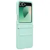 Coque en Simili Cuir Vert d'eau pour Samsung Galaxy Z Flip 6 Samsung TU