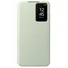 Etui Smart View avec porte-carte pour Samsung Galaxy S24+ Vert Clair TU