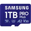 Carte microSDXC Samsung PRO Plus (2024) 1 To avec adaptateur SD, UHS-I, V30