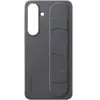 Coque en silicone avec lanière et support noir pour Samsung Galaxy S25+
