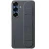 Coque en silicone avec lanière et support noir pour Samsung Galaxy S25
