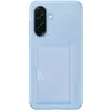 Coque arrière avec porte-carte Bleu pour Samsung Galaxy A36 5G
